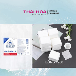 Bông cắt sẵn 1200 miếng, bông spa cắt sẵn