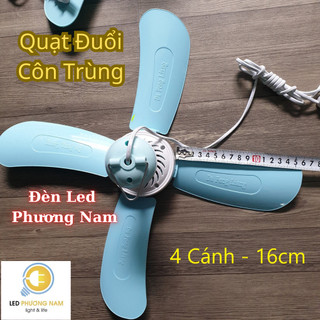 Quạt Đuổi Ruồi Muỗi - Làm Mát 2 Chế Độ Quạt - Đèn Led Phương Nam