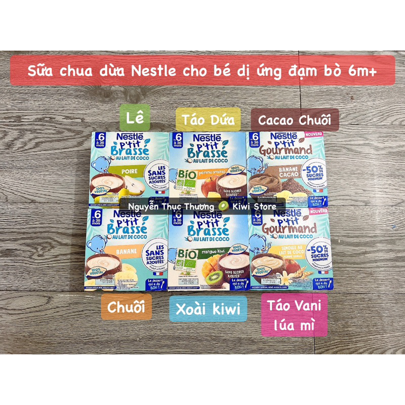 Sữa chua dừa NESTLE cho bé dị ứng đạm bò từ 6m+ CHUẨN SỊN BAY AIR ✈️ (DATE 11/2026)
