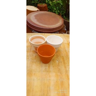 Chậu đất nung - chậu ly gờ miệng 9, cao 8