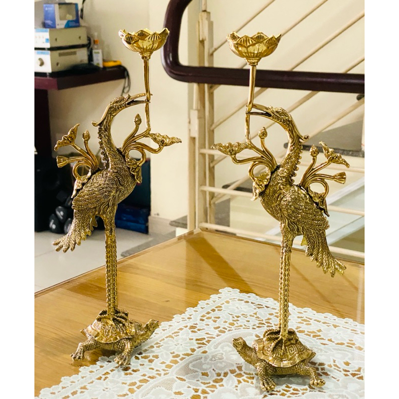 CẶP HẠC ĐỒNG CAO 29cm