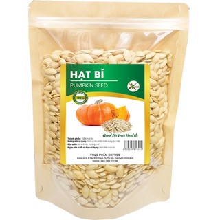 1kg hạt bí rang to đều chất lượng túi zip