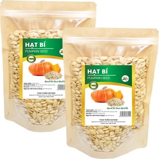 1kg hạt bí rang to đều chất lượng túi zip