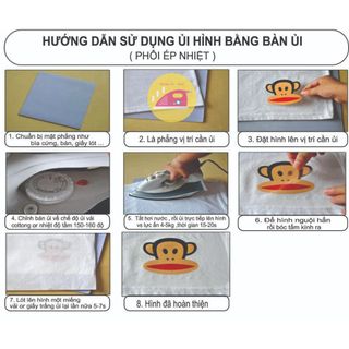 Hình ủi áo - mẫu khủng long đứt đuôi
