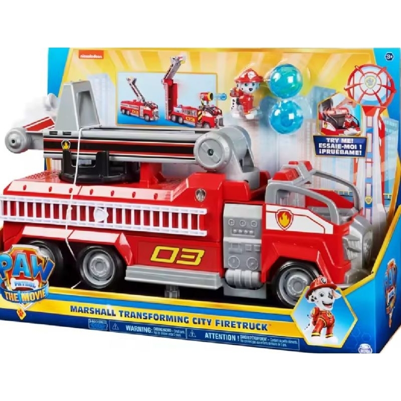 Chó cứu hộ Paw patrol xe cứu hỏa transforming firetruck