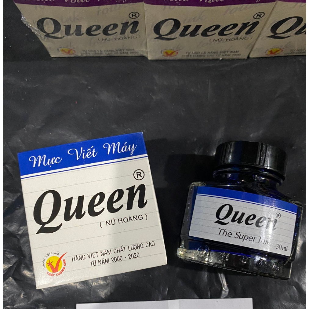 Mực Queen 30ml Cho Bút Máy Các Màu (1 Lọ)