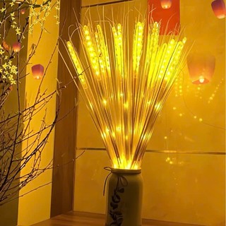 Bộ 10 Cây Đèn Led Bông Lúa Điện Để Bàn Thờ Thần Tài