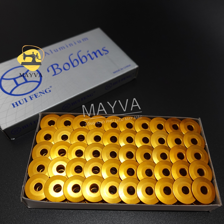 10 chiếc Suốt Máy May Công Nghiệp 1 Kim Màu Vàng