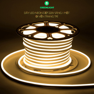 Combo 1m 2m 3m Dây đèn LED Neon 220V có nối nguồn trang trí viền hắt sáng (xả kho đoạn lẻ mét)