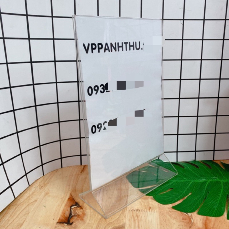 BẢNG MENU MICA A5-A4 DÀY 1mm