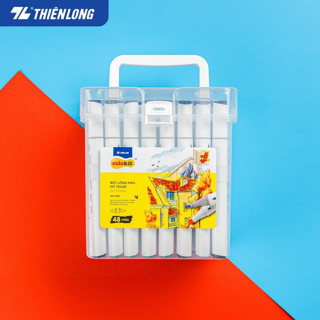 Bút dạ màu - bút marker 12/24/364/48 màu Thiên Long Colokit ART MARKER