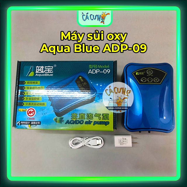 Máy sủi oxy Pin Aqua Blue ADP-09 (Hàng Công Ty)