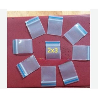 100 chiếc túi zip nhỏ 2x3 cực dày đẹp
