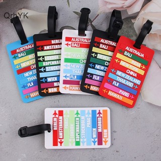  Thẻ tên hành lý Travelvali  Name tag vali  Chất liệu nhựa PVC cao cấp an toàn hình tên quốc gia thành phố 