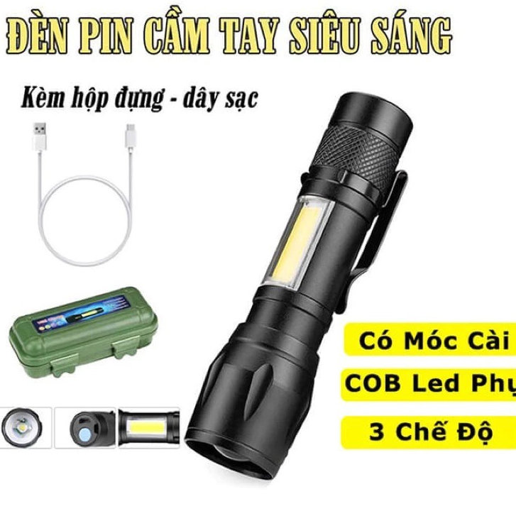 Đèn Pin MINI Siêu Sáng Cao Cấp Có Zoom