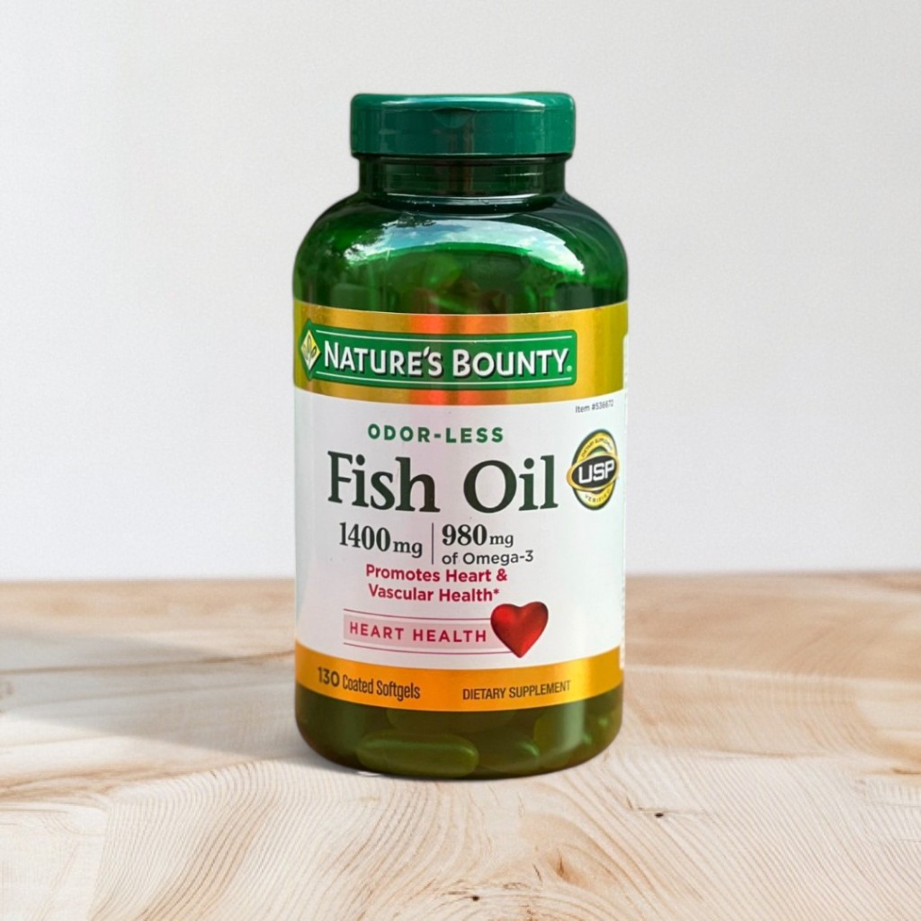 Viên uống dầu cá Fish oil 1400mg Nature’s bounty 130 viên
