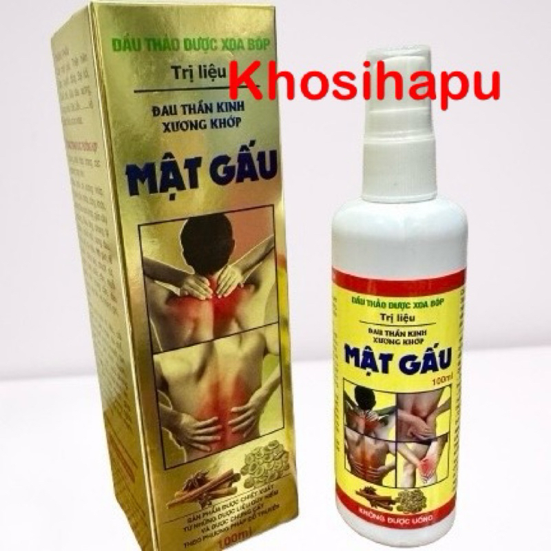 Xịt giảm đau Mật gấu đau đâu xịt đấy giảm ngay cơn đau xương khớp thần kinh