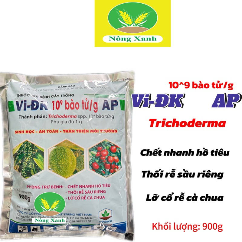 VI-ĐK Nấm đối kháng Trichoderma 10^9 hủ 500gr