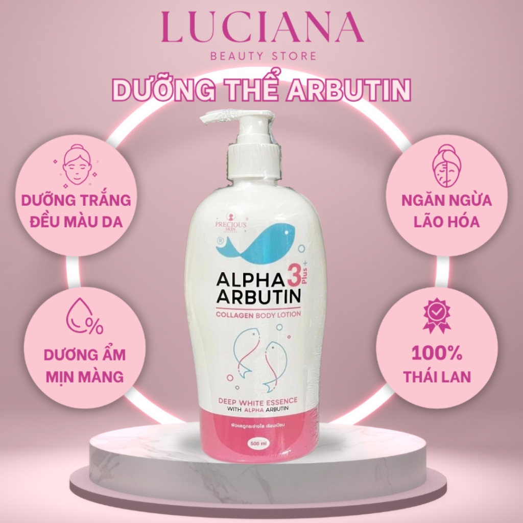 Sữa Dưỡng Thể Alpha Arbutin 3 Plus Collagen Lotion 500ml Thái Lan