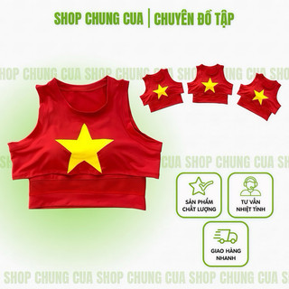 Áo sao vàng nữ 2 lớp chất thun pha lưới, áo tập aerobic, zumba, shuffle dance