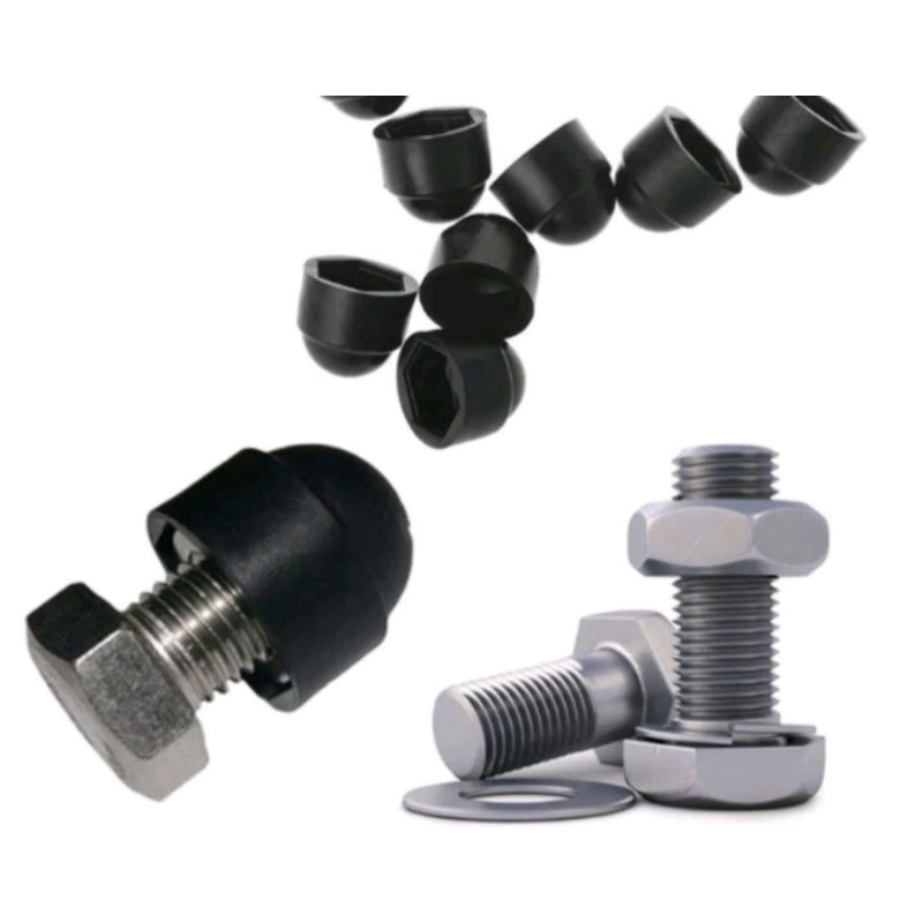 20c Năp chụp bảo vệ đai ốc bu lông lục giác bằng nhựa M6, M8, M10, M12_ nắp chụp bảo vệ ốc vít lục g
