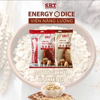  10 viên lương khô mix 3 vị ăn kiêng gạo lứt yến mạch sử dụng 100% đường ăn kiêng chuẩn healthy 