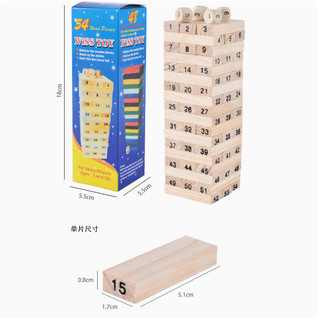 Bộ đồ chơi rút gỗ cho bé tập nhớ số siêu thông minh