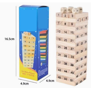Bộ đồ chơi rút gỗ cho bé tập nhớ số siêu thông minh