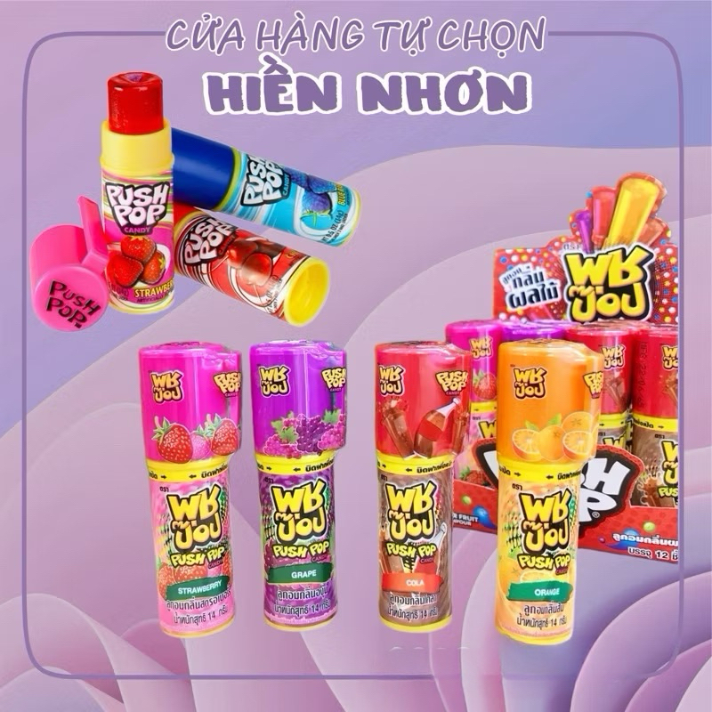 [Lẻ 1 cái] KẸO SON THÁI POPPUSH