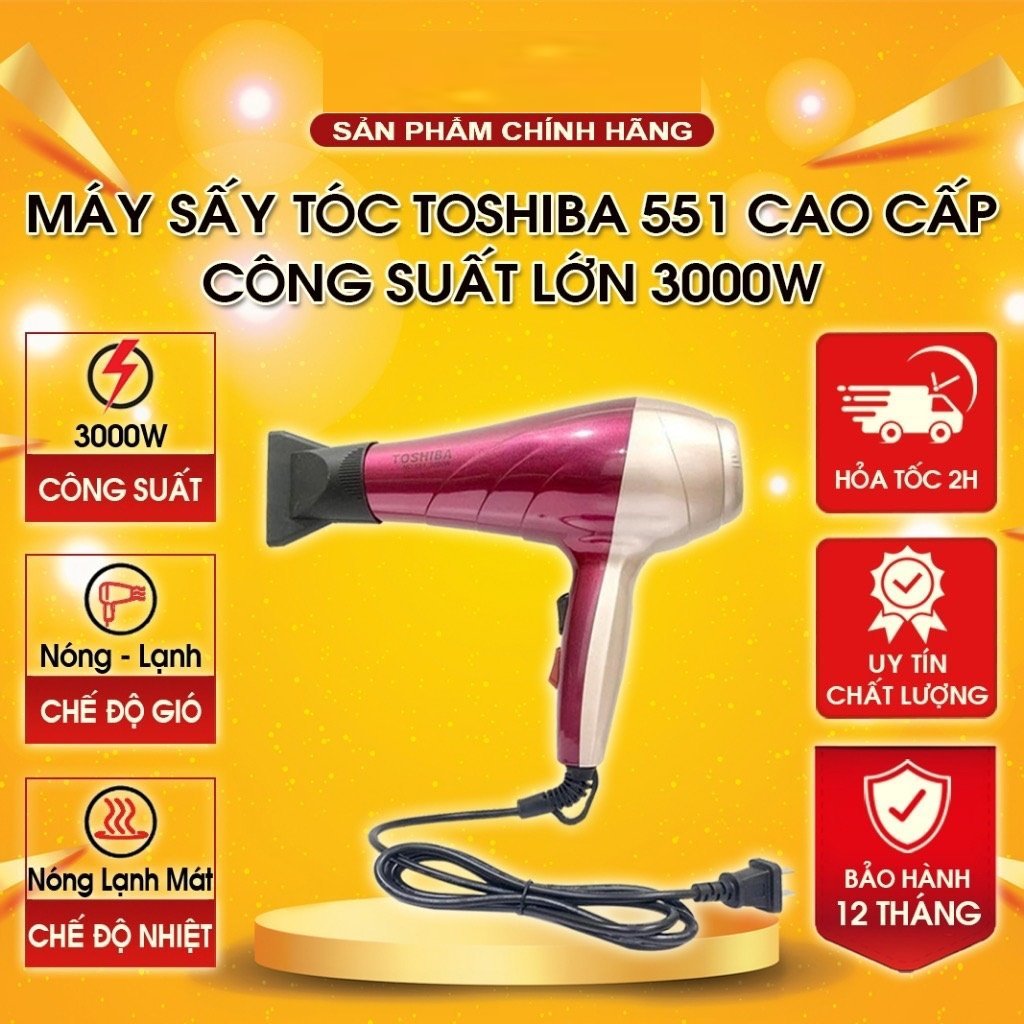 Máy sấy tóc 551 công suất 3000W [SẤY MẠNH] cao cấp