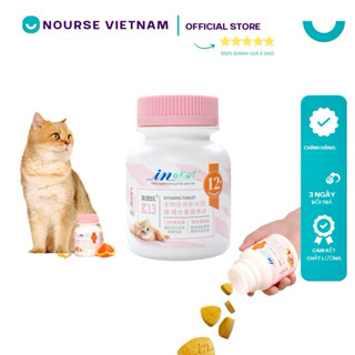  Vitamin cho mèo InKat với tổ hợp Vitamin B và Folic Acid tăng cường ăn uống tăng cân IN01  60gr  