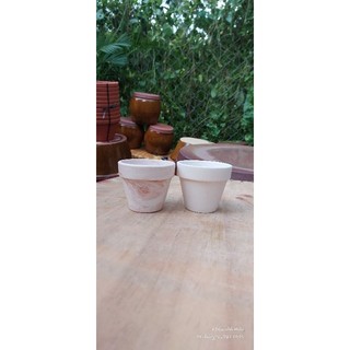 Chậu đất nung - chậu ly gờ miệng 7, cao 6