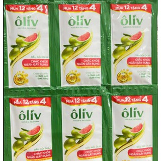 14 gói x 6g  dầu gội oliv  chắc khoẻ, chắc khỏe ngăn gãy rụng, phục hồi hư tổn