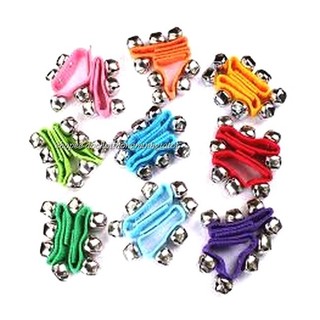  Handbells Xúc xắc chuông đeo tay   đeo chân cho bé múa hát LOẠI TO ĐẸP Nhạc cụ Orff vòng tay rung chuông 