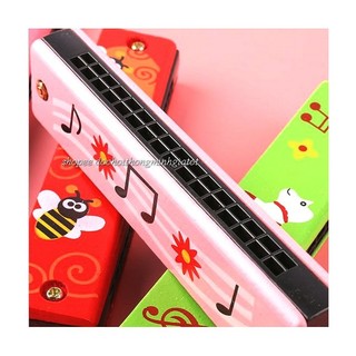 Kèn Harmonica gỗ - đồ chơi âm nhạc cho bé