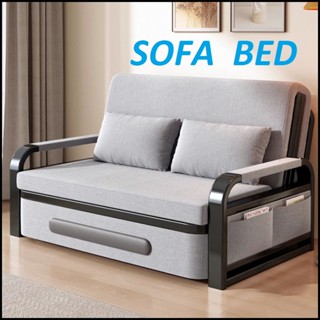 Giường ngủ sofa gấp gọn thành ghế sofa. Sofa giường đa năng có ngăn chứa đồ. Tặng kèm 2 gối