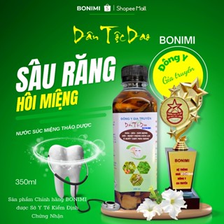  Nước Súc Miệng Dược Liệu Bonimi Chai 350ml. Đau Răng Thảo Dược Bonimi. Sâu Răng Hôi Miệng. 