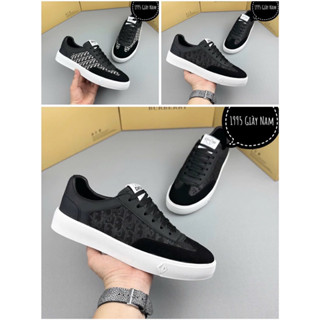 Giày thể thao sneaker nam nữ Amiri da Pu thêu hình tay xương hai bên mũi lỗ thông khí đế cao su