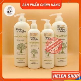 Cặp Dầu Gội Xả Phục Hồi Chống Rụng Tóc Biotin Trắng - BIOTIN Collagen Voudioty
