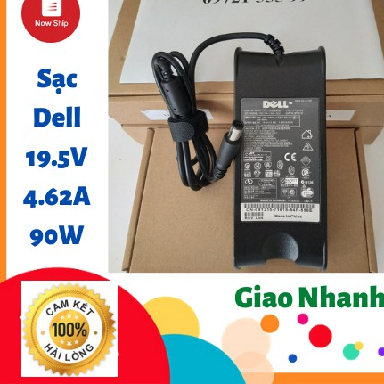 Adapter Sạc Laptop Dell 19.5V - 4.62A - 90W Chính Hãng