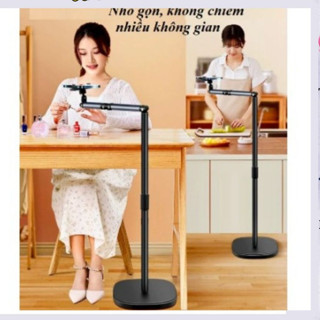 Giá đỡ điện thoại L01 TẶNG KÈM REMOTE giá đỡ cây treo trên sàn bằng kim loại cao 1,6m quay video chụp hình