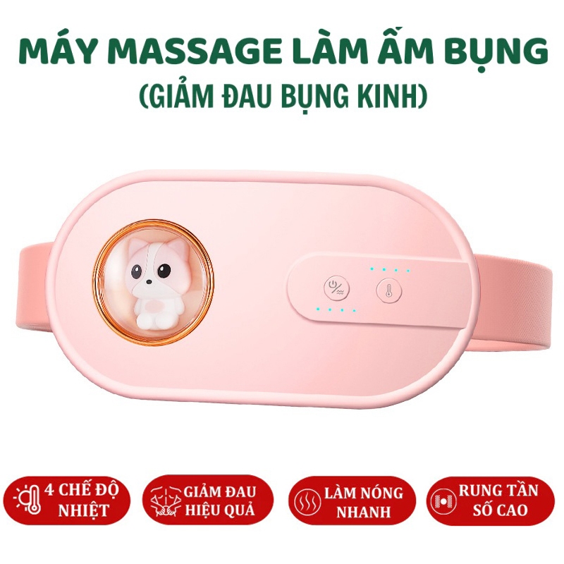 Máy massage bụng kinh giảm đau nhanh, làm ấm bụng, lưng, tử cung cho phụ nữ đến kì glc official