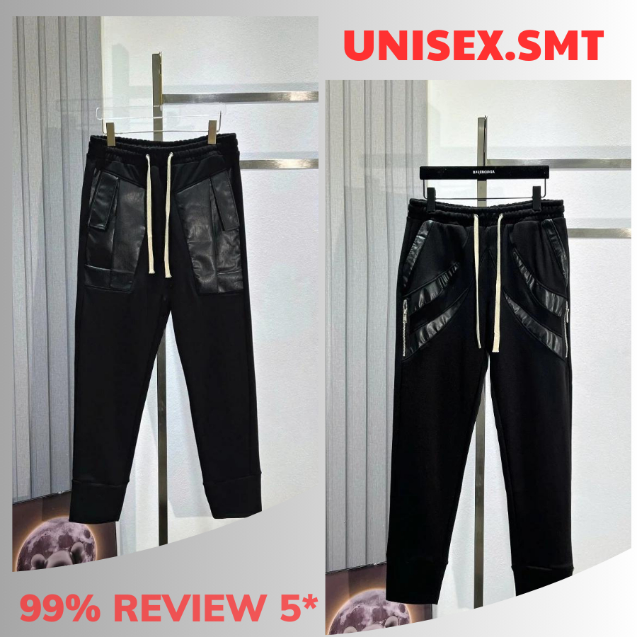 Quần Dài Jorgger Nam DSQ Phối Túi Da Siêu Đẹp - Quần Jorgger Nam Dsquared2 Chất Nỉ Chân Cua Cao Cấp Dành Cho Boy Phố.