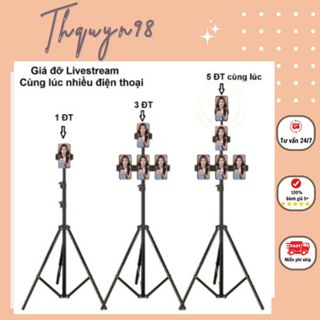 Giá Kẹp Nhiều Điện Thoại Livestream, Quay Phim, Chụp Ảnh Chuyên Nghiệp Cùng Lúc, Đầu Kẹp Chắc Chắn