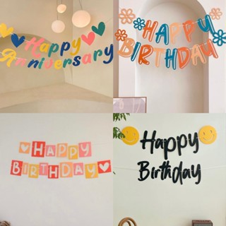 Dây chữ happy birthday dây treo sinh nhật, dây chữ HPBD đuôi cá trang trí sinh nhật Vân Shop