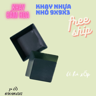 Khay Vuông Cắm Hoa Trang Trí [ 9cm x9cm x3,5cm]