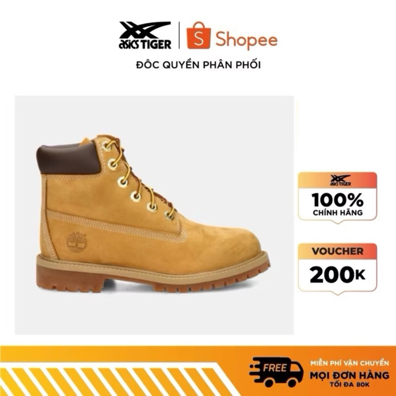 Giày Timberland 6 Inch Premium WHEAT Waterproof Boôt[free]