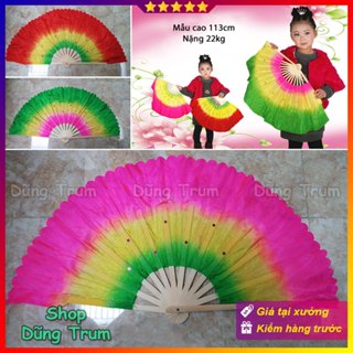  Quạt múa 3 màu trẻ em tua mềm mại 