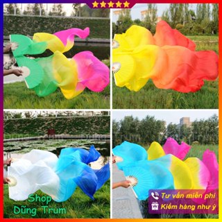 Quạt múa văn nghệ tua dài 3 màu cực mềm mại và đẹp