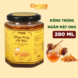 Đông trùng hạ thảo ngâm mật ong nguyên chất Cadota hũ 280ml